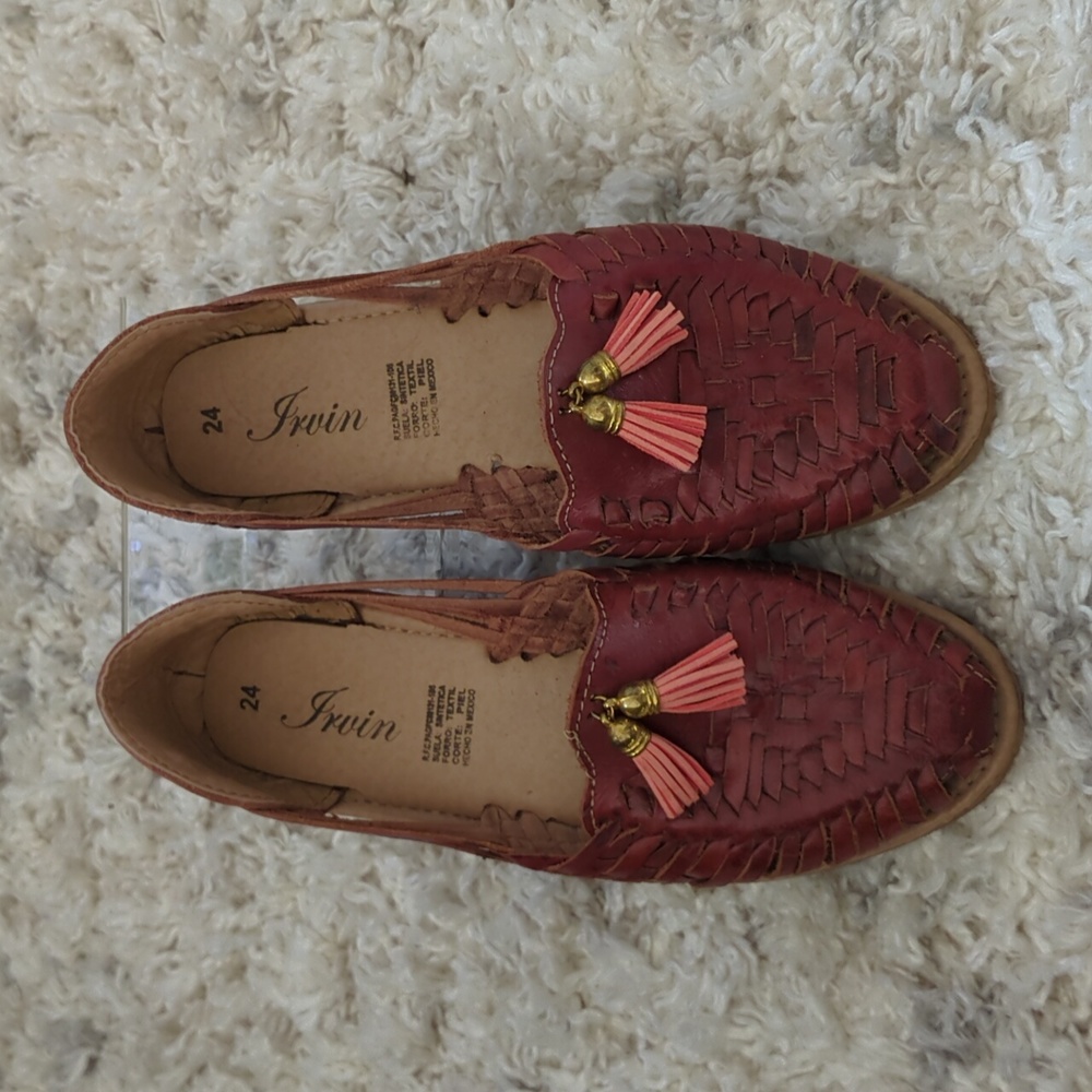 All leather loafers handmade in Mexico